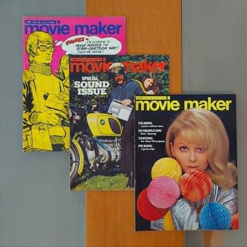MovieMaker magazines like new, set of 20, 70s super 8mm cinema