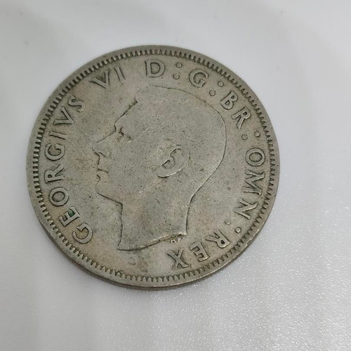 British coin Two Shillings 1948 like new, King George VI