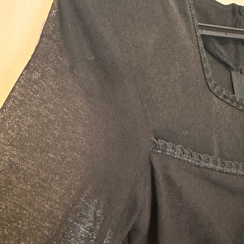 Vintage black dress used with transparency, size M
