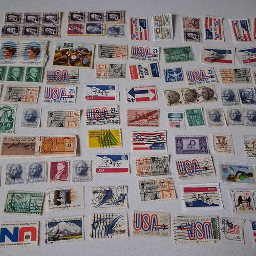 US Stamps used, collection of 520 vintage pieces