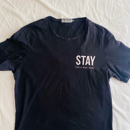 Calvin Klein men's t-shirt XL used, black, slim fit