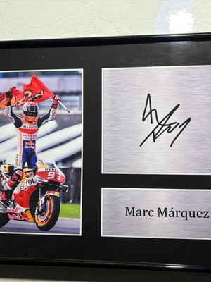 Marc Márquez A3 Memorabilia Poster with Signature new
