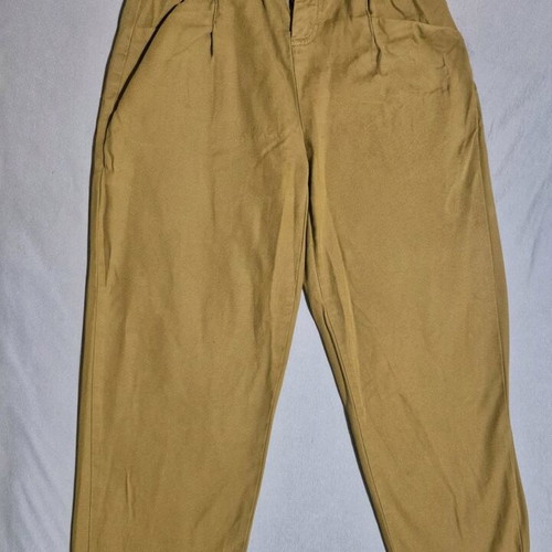 Jeans with pleats used, khaki, size EU36