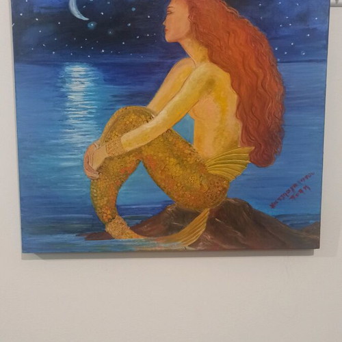 Painting by Popi Chatziagapitou like new, size 60x60