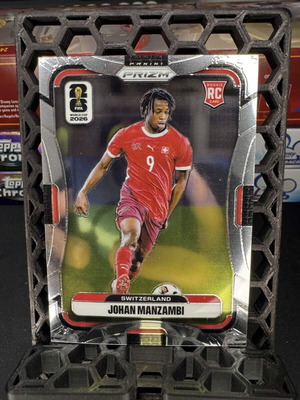 Johan Manzambi Switzerland Panini Prizm 2026 FIFA World Cup Rookie Card