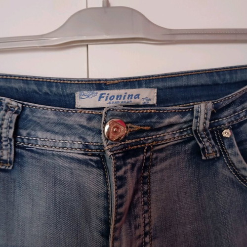 Jean pants straight fit like new, XXL, gray and blue