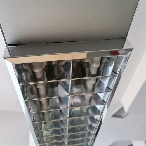 Pendant drafting lamp used, 2 bulbs, 1.46 m length