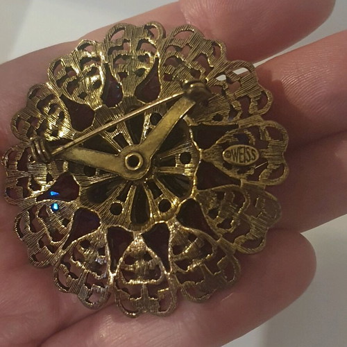 Weiss vintage 50s brooch used, authentic