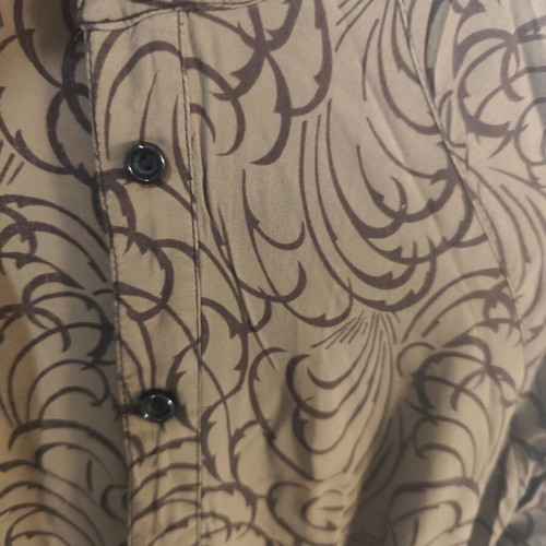 ALE Dress No L Khaki With Brown Patterns Like New