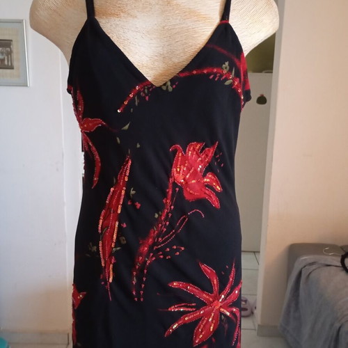 Casamia women's dress like new, black coral, size M/L