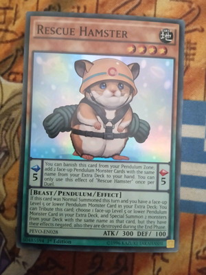 Rescue Hamster κάρτα Yu-Gi-Oh! σαν καινούργιο
