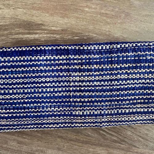 Handmade Straw Clutch Bag with Wooden Button, New, Boho Summer Style