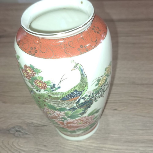 Satsuma vase like new, high-quality porcelain, 17cm