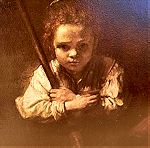  Πίνακας με θέμα 'Girl with a Broom, 1640' - Rembrandt van Rijn
