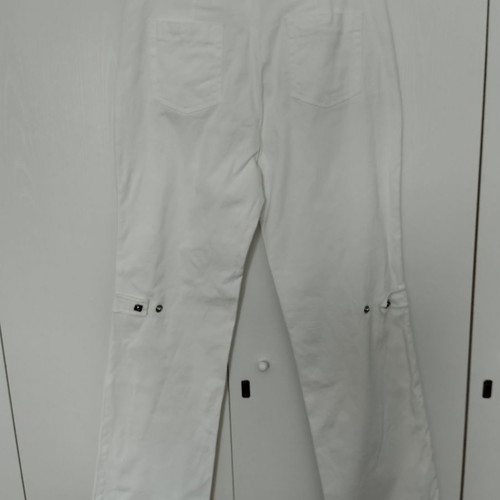 Lecomte white pants new, size 44, cotton blend