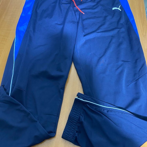 Puma tracksuit pants XL like new, black and blue