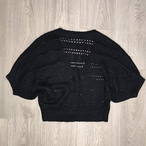 Short knitted cardigan H&M black, like new, size M