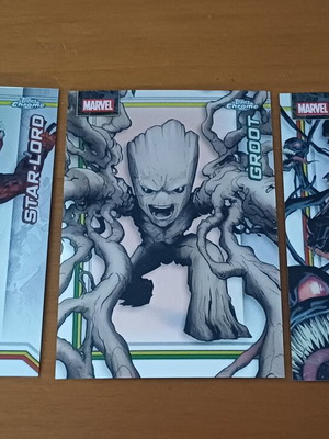 Topps Marvel 2026 cards new, lot of 3 with StarLord Groot Knull
