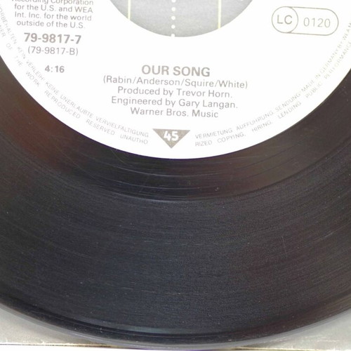 Yes Owner of a Lonely Heart 7'' vinyl used, rock