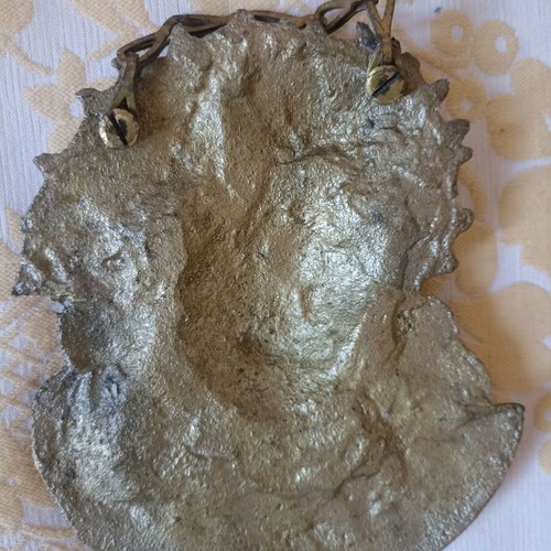Solid bronze bust of Jesus Christ like new
