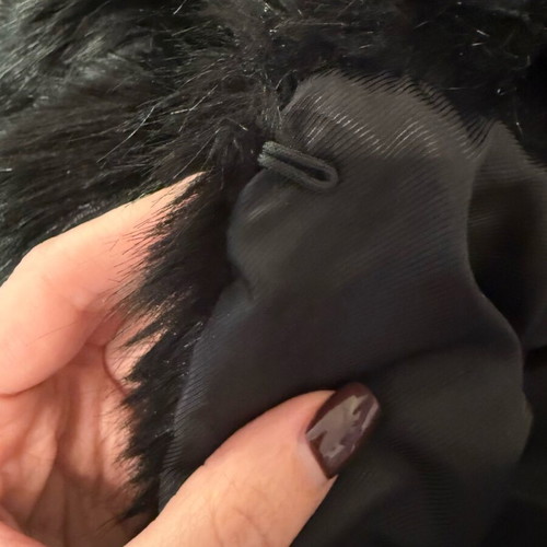 Short black fur coat Toi Moi like new