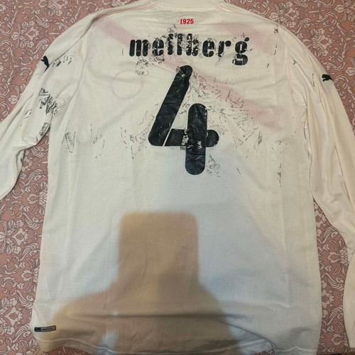 Olympiakos 2011-2012 Olof Mellberg long sleeve jersey used