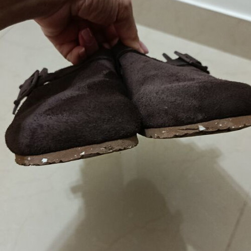 Zara Home brown leather clogs used, size 37