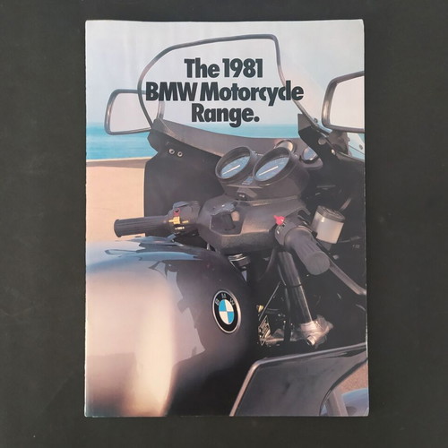 BMW 1981 motorcycle brochure used, models R100RS, R80GS