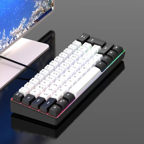 Custom white and black keyboard new