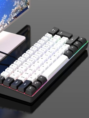 Custom white and black keyboard new