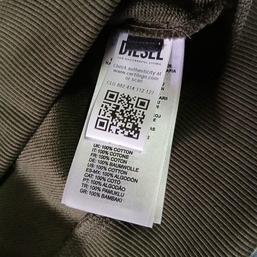 Diesel men's blouse new, 100% cotton, sizes XL and XXL