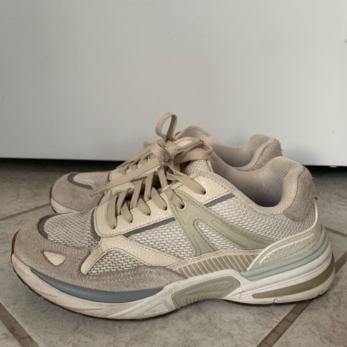 Zara sneakers like new in gray, beige and ciel shades size 38