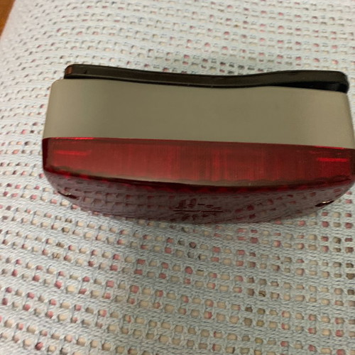 Retro car fog light new, 1970s packaging