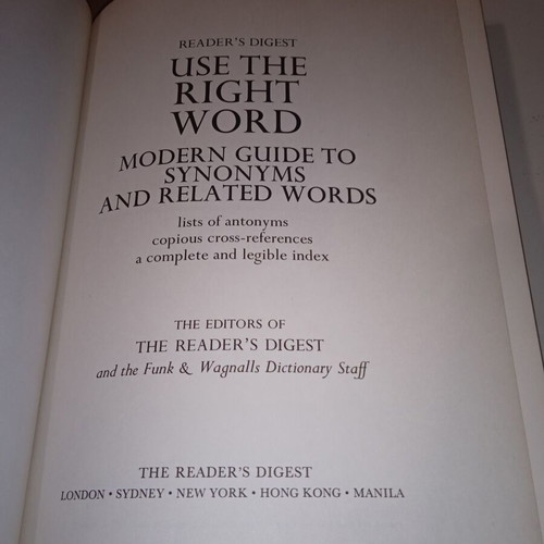Use the Right Word modern guide to synonyms like new