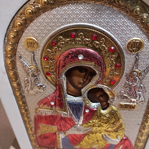 Silver religious icon like new