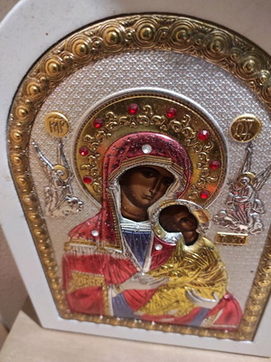 Silver religious icon like new