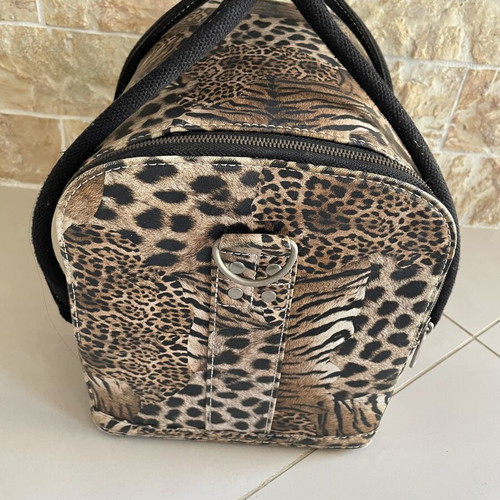 Sibel Professional Leopard Print Vanity Makeup Case