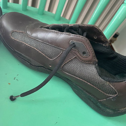 Prada authentic collectible shoes used, brown and red, size 38.5