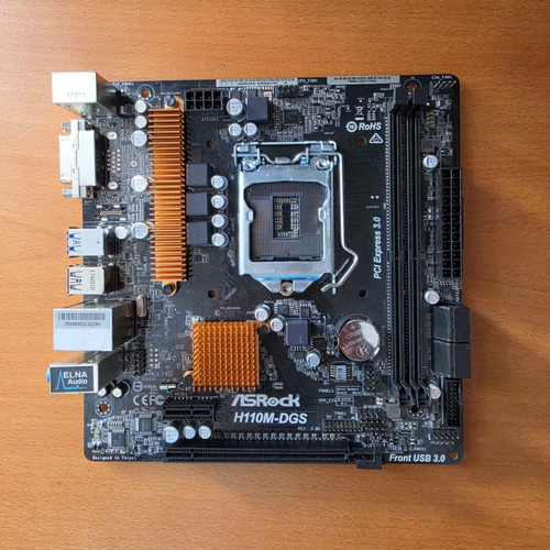 ASRock H110M-DGS Micro-ATX motherboard, LGA 1151, DDR4