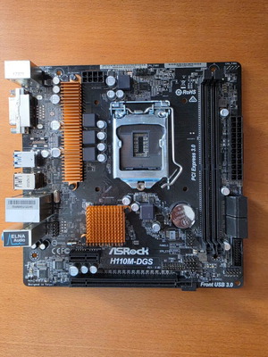 ASRock H110M-DGS Micro-ATX motherboard, LGA 1151, DDR4