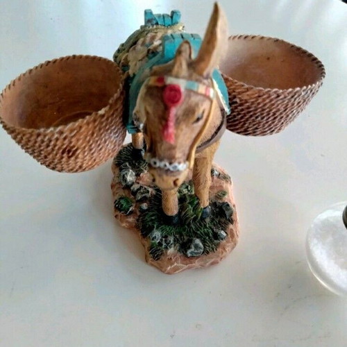Handmade donkey salt and pepper shaker like new, vintage