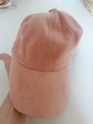 Jockey hat pink leather used