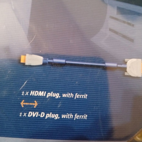 Clicktronic HDMI to DVI-D cable 5m new