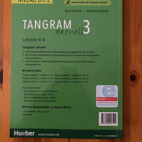 Tangram Aktuell 3 Lesson 5-8 German language book new