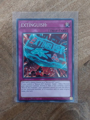 Yu-Gi-Oh Card EXTINGUISH! 1st Edition Near Mint with Sleeve