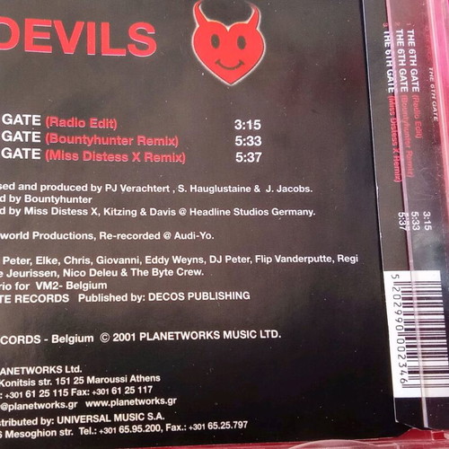 D-Devils The 6th Gate CD used, electronic music