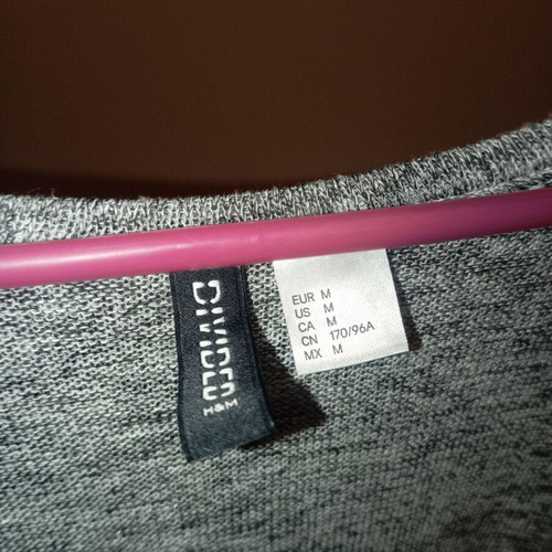 Divided cardigan gray used, size medium
