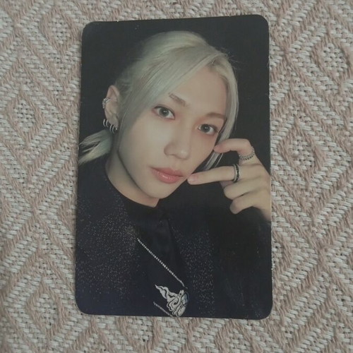 Felix Stray Kids Lomocard used, slightly bent