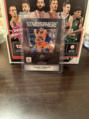 2025-26 Panini Contenders Euroleague Darius Thompson Atmosphere card new
