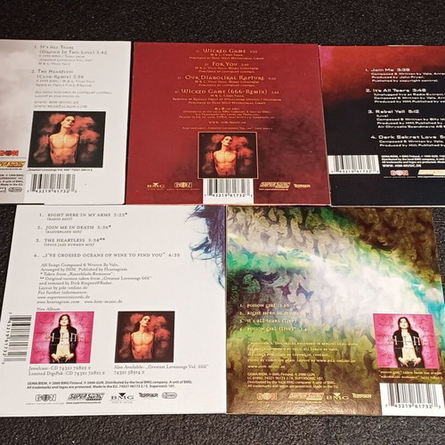 HIM Complete Discography 8 CDs 1997-2013 Box Set with Singles and DVD used